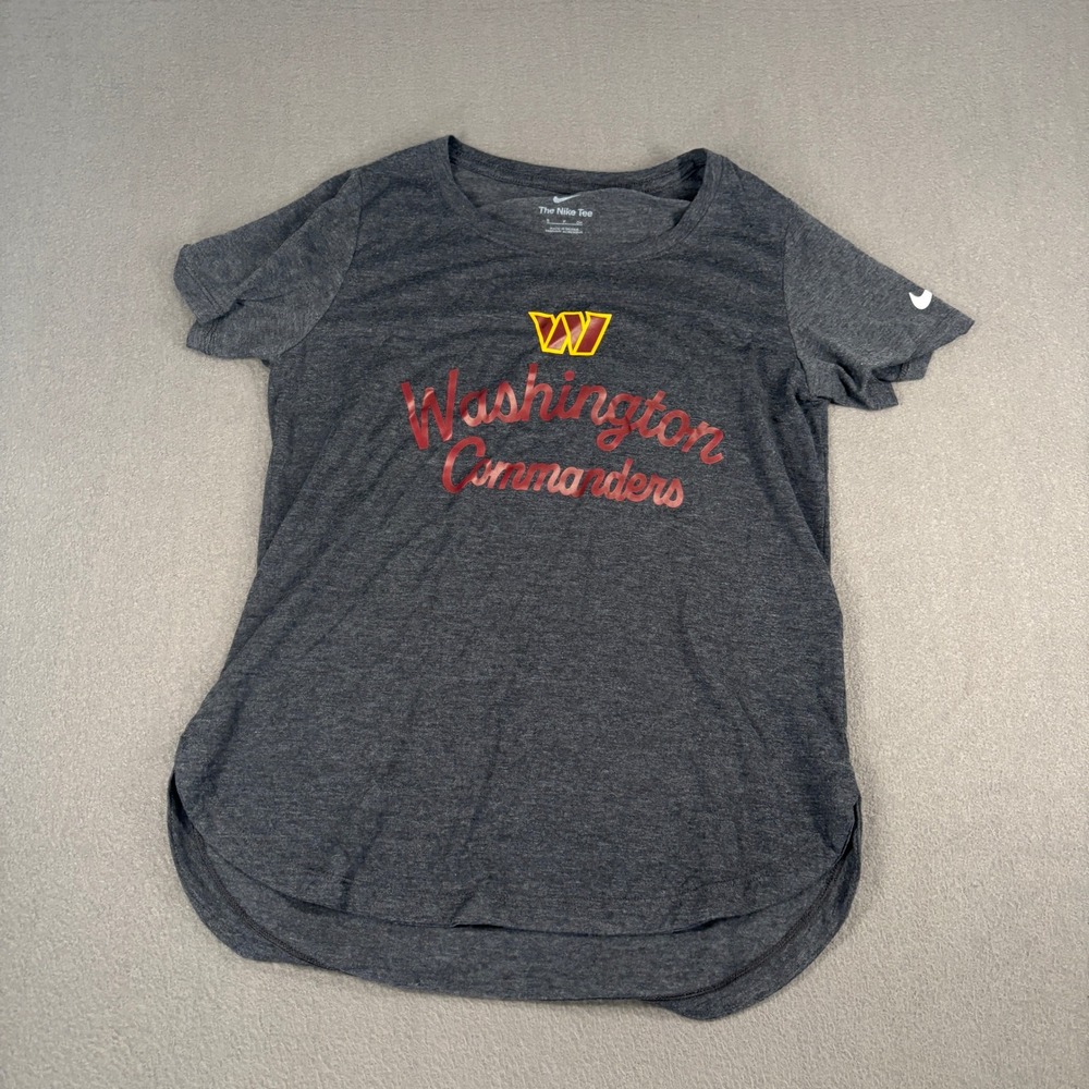 Nike Washington Commanders NFL Graphic Tee Womens Size S Charcoal Gray NKMV-00H